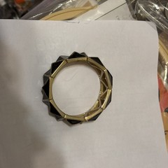 Black And Gold Geometric Bracelet