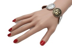 Women Fashion Jewelry Bracelet Silver Metal Angel Charms Protection Bless Prayer