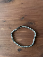 8 Inch Stainless Steel Rope Bracelet