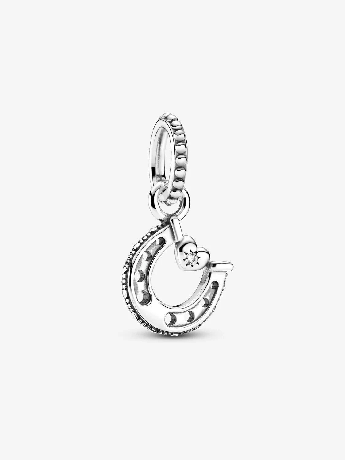 Authentic Pandora S925 ALE Good Luck Horseshoe Dangle Charm 799157C01 gallery