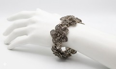Women’s Bracelet Flower One Size Fit The Most Gift Sliver Tone