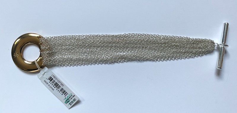 RLL Ralph Lauren | Multi-Strand Bracelet Gold/Silver Tone | Women's 7.5" NWT gallery
