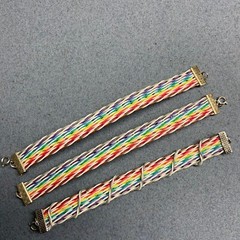 Bracelet Lot Rainbow Pride White Silver Gray Red Orange Yellow Green Blue Purple