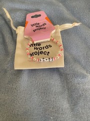 Little Words Project Lover Bracelet One Size *new with pouch*