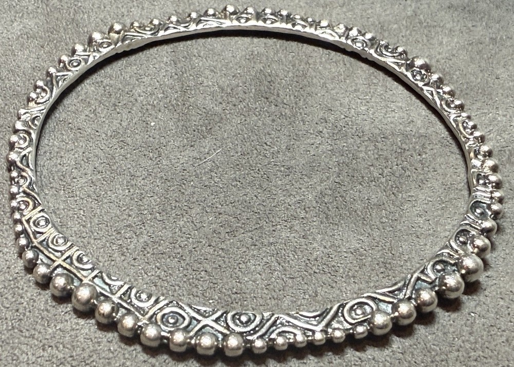 SILPADA 925 Sterling Silver Ball Stacking Stackable Bangle Bracelet 20 + Grams