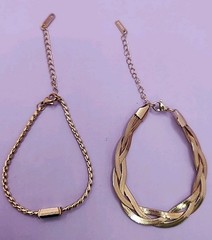 NEW Louse Carter Palm Beach Gold Toned Bracelet & Cstellanos Bracelet -Emerald