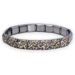 Fablinks Italian Charm Bracelet, Animal Print Nomination Bracelets with 9mm Char