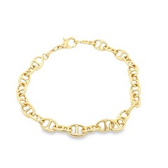5mm Puffy Anchor Mariner Link Bracelet (I445)