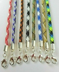 Braided Choker Necklace Bracelet Anklet Silver Lobster Clasp Paracord 4mm USA