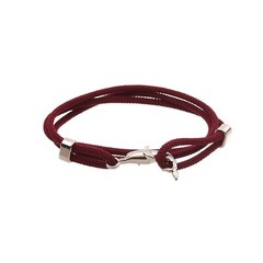 Dolphin Milan Cord Nylon Rope Wrap Bracelet for Men and Women 21 Inches