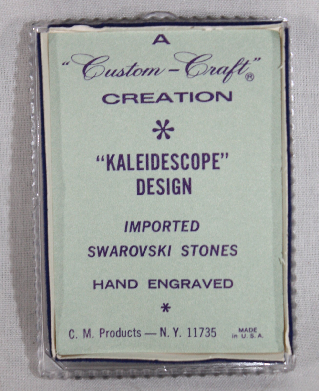 CUSTOM CRAFT CREATION 1967 SWAROVSKI RED CRYSTAL "KALIEDESCOPE" BRACELET NEW gallery