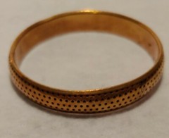 RARE – Copper VINTAGE Bangle Bracelet ( HALLOW WITH HOLES AS SHOWN ) 7/16 WIDE