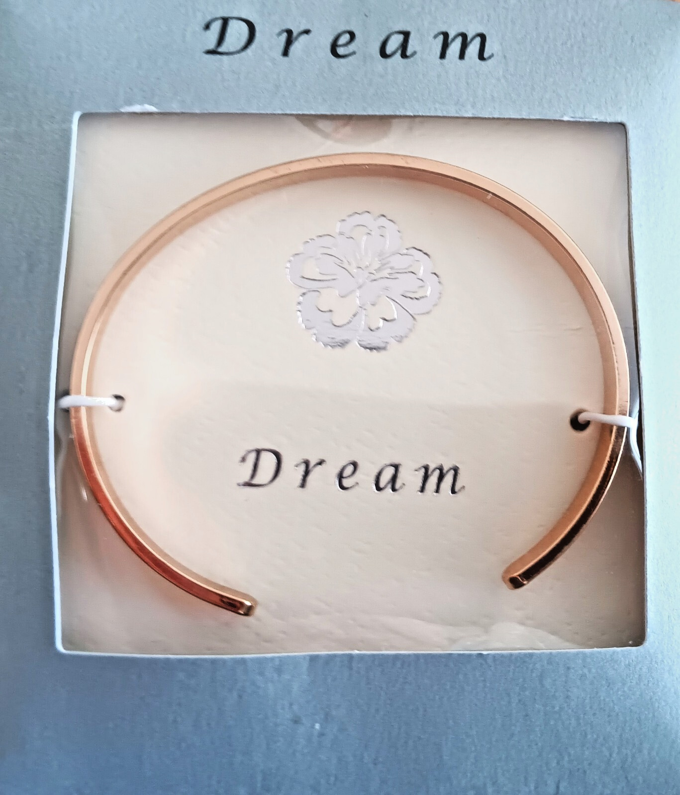 NEW GOLD TONE CUFF DREAM BRACELET WITH RHINESTONES FREE SHIPPING gallery