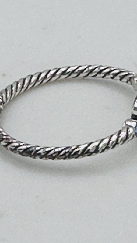 Brighton Halo Hinged Bangle Blue Aqua Crystals Rope Magnetic Bracelet gallery