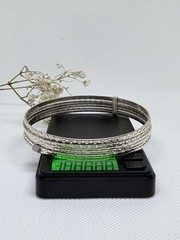 Bracelet Set of 7 Bangle Sterling Silver 925 Women Jewelry