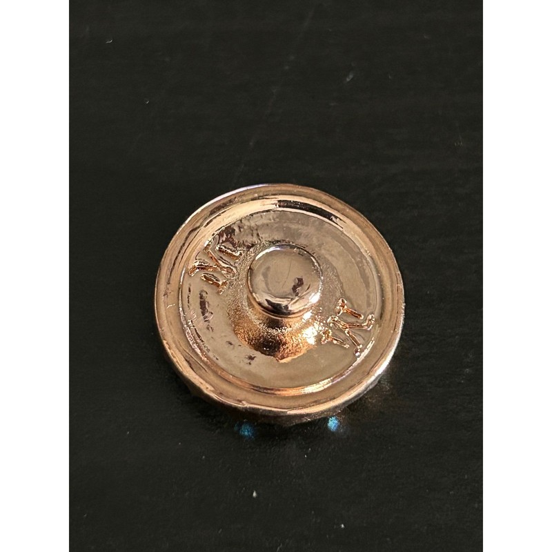 Jewelry Snap Button Women Rose Gold Lavender Rhinestone Magnolia and Vine gallery