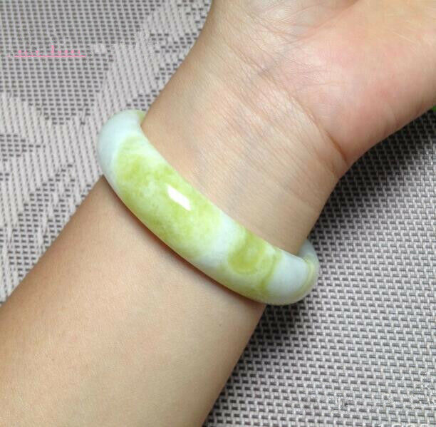 Natural jade bracelet Lady jewellery woman Fine jewelry hand-carved 56-64mm gallery