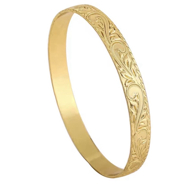 Gold Filled Woman Bangle Jewelry pick Size 7.5 - 8 In Cm 5 Wide gallery