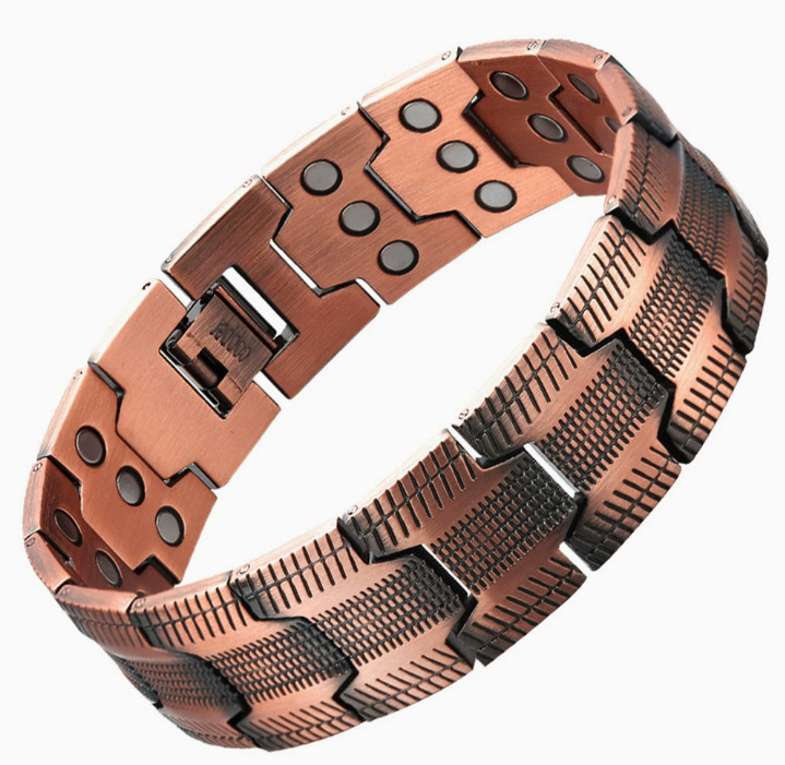 3X Ultra Strength Magnetic Copper Bracelet Vintage Copper Men's Therapy Energy gallery