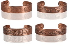 Pure Copper Magnetic Bracelet – Solid Copper Arthritis Pain Therapy Energy Cuff
