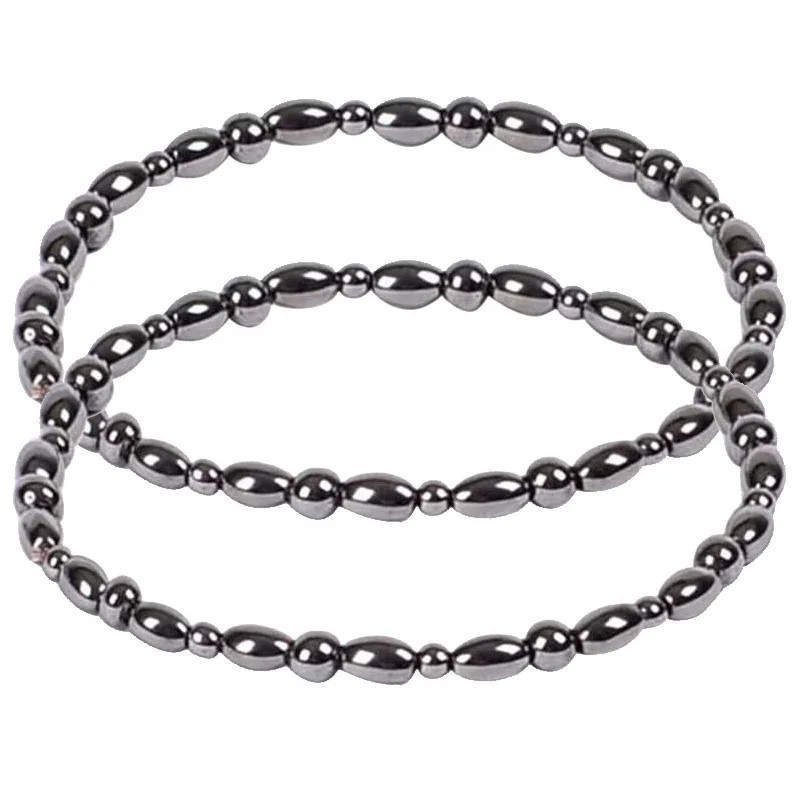 2Pcs Magnetic Weight Loss Effective Anklet Bracelet Black Gallstone Slimming Sti gallery