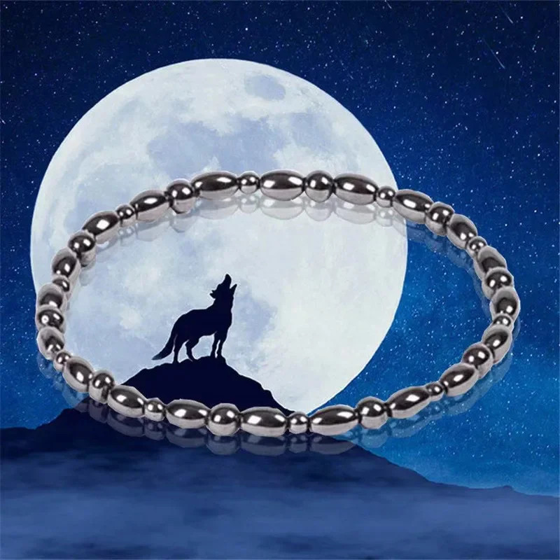 2Pcs Magnetic Weight Loss Effective Anklet Bracelet Black Gallstone Slimming Sti gallery