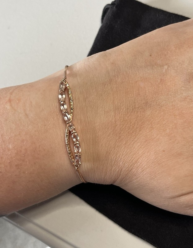 Rose Gold Infinity Bracelet gallery