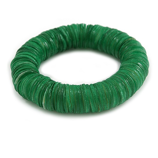 Green Shell Flex Bracelet - 16cm L - Small gallery
