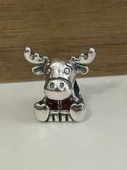 S925 Sterling Silver Charm CANADA Moose Charm Animal Lover