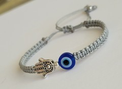 Fashion Bracelet with Fatima hand small and evil eye charm jewelry Good Luck