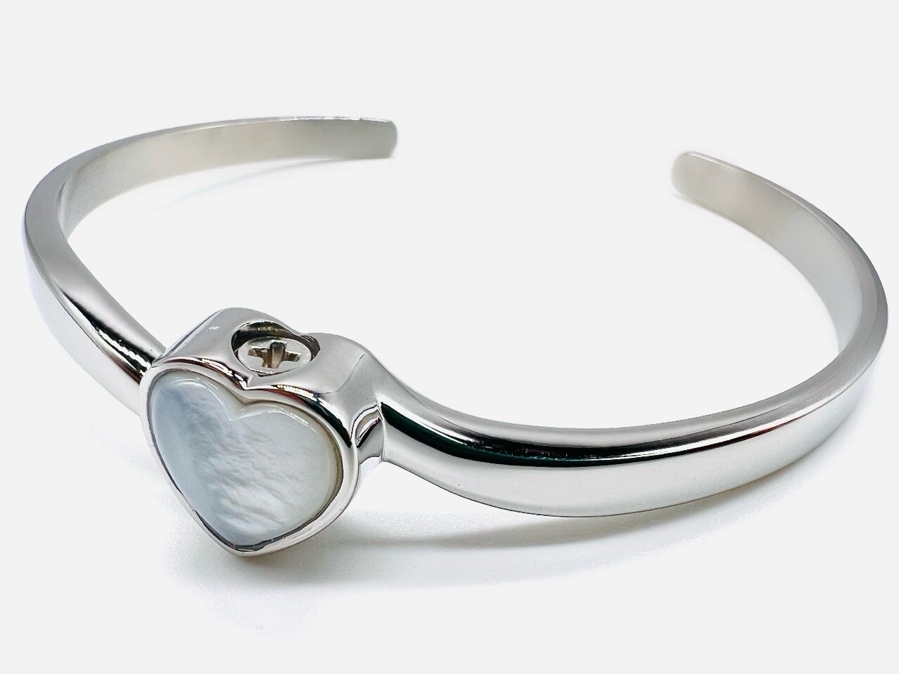 Urn Adjustable Bracelet for Ashes Cremation Memorial Ashes MOP Stone Heart Urn gallery