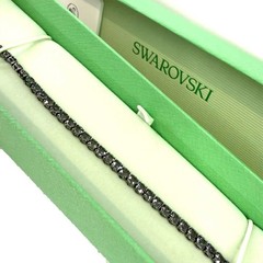 Swarovski Subtle Crystal Tennis Bracelet Grey Rhodium Plated 5514655 New in Box