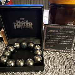 Marvel Black Panther Kimoyo Bead Bracelet Nickel-Free Black BKPRBR03
