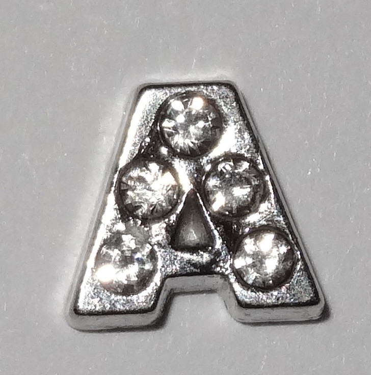 Letters with Clear Stones Floating Charms - Yes will Fit in Most Lockets gallery