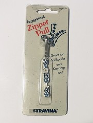Nicholas Personalized Name Zipper Pull By STRAVINA