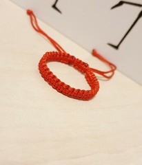 Beautiful Baby Red Bracelet – Handmade with 1mm Nylon Cord for Little Babies