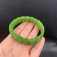Natural Dongling jade hand arranged quartzite jade colorful block bracelet