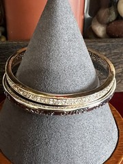 Guess Slider Bracelets 2 per pack made with Rose Gold & Silver Overlay ~ NWT!