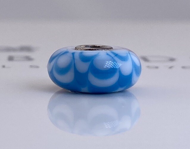 Trollbeads Blue Pink Porcelain Bead gallery