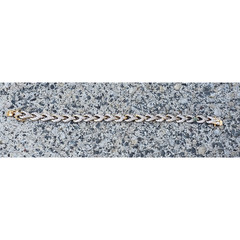 PAJ BB Two Tone Link Chain Bracelet 7.5″ Classy Fancy Elegant