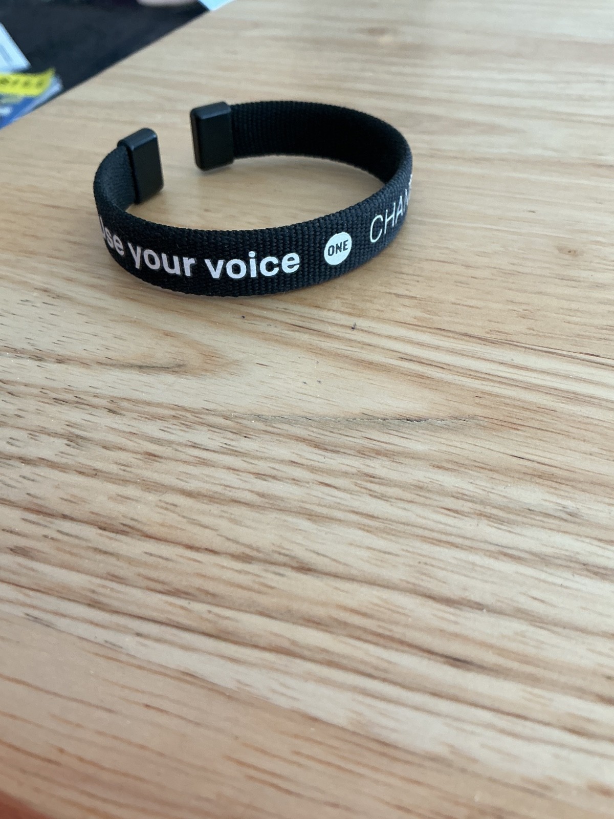 “ONE” organization bracelet from world AIDs day concert event in 2015 gallery
