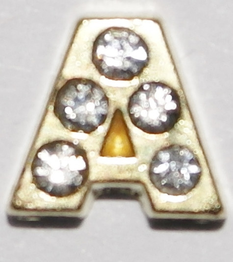 Letters with Clear Stones Floating Charms - Yes will Fit in Most Lockets gallery