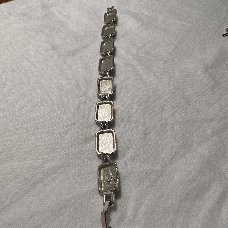 Ladies Multicolor Fashion Silvertone Wrist Bracelet 7 in gallery