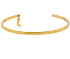Monsoon Accessorize Crescent Moon Charm Bangle Gold Plated Z Collection Bnwt