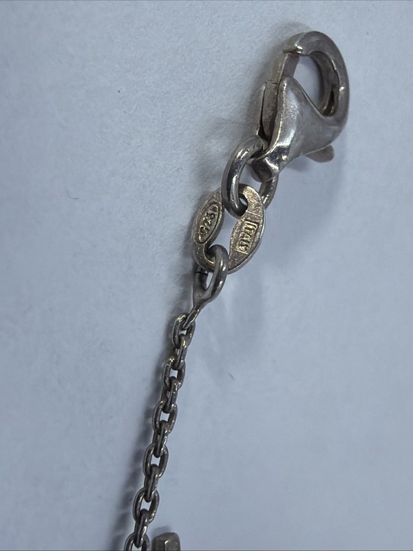 925 Sterling Silver 7.25” Bracelet W/ Crosses and Miraculous Medals Charms Italy gallery