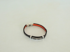Black Bracelet Men’s Leather Stainless Steel from CSIKSOMLYO church was blessed