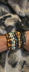 10Pcs Hand Made Beaded and other Bracelets for men beads lot