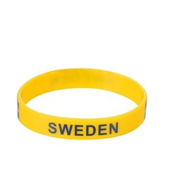 SWEDEN Bracelet Wristband Silicone Rubber National Country Flag Unisex Sport