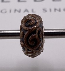 Trollbeads Glitter Ornament Black Bead