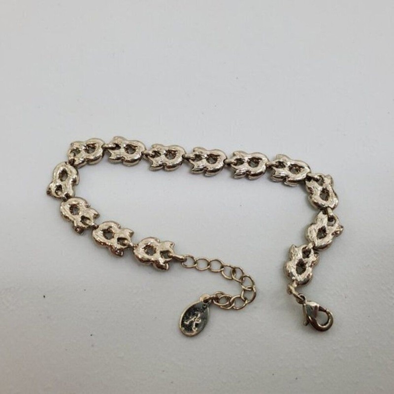 Accessorize Bracelet Rhinestone Silver‎ Tone Tear D gallery